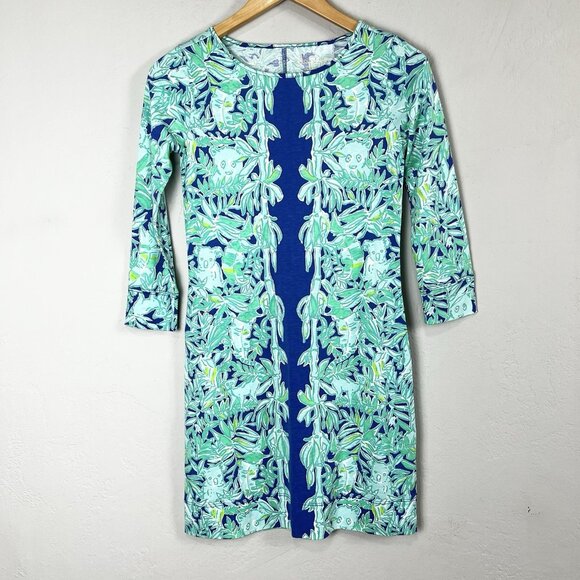 Lilly Pulitzer Dresses & Skirts - NWT Lilly Pulitzer Marlowe Mini Dress Koala of the Wild 3/4 Sleeve‎ Size XXS NEW
